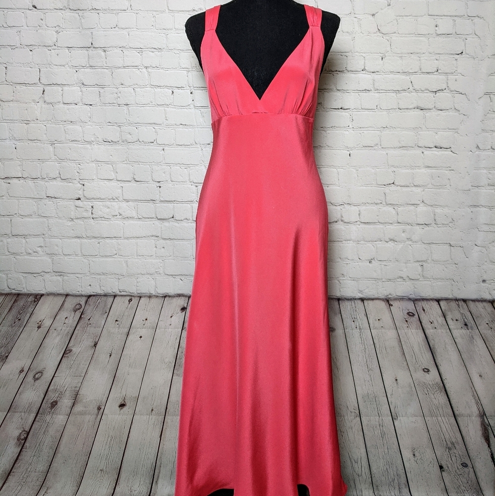 J. Crew Avery Silk Special Occasion Dress Coral 8